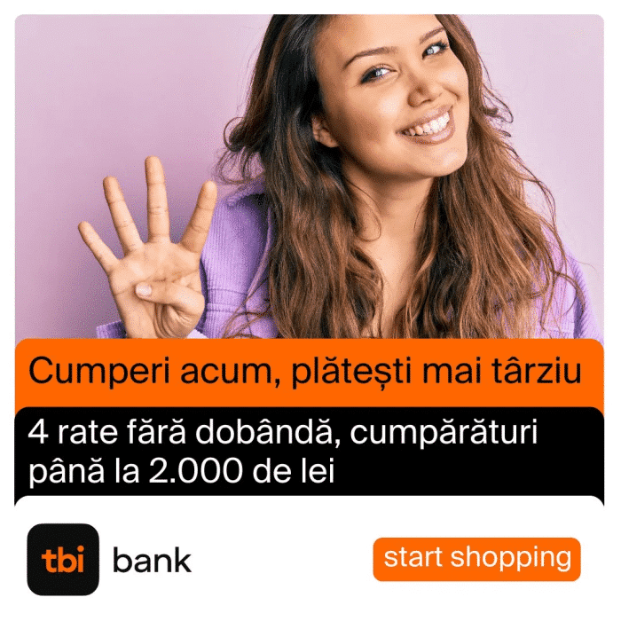 Tbi Bank plata in 4 rate